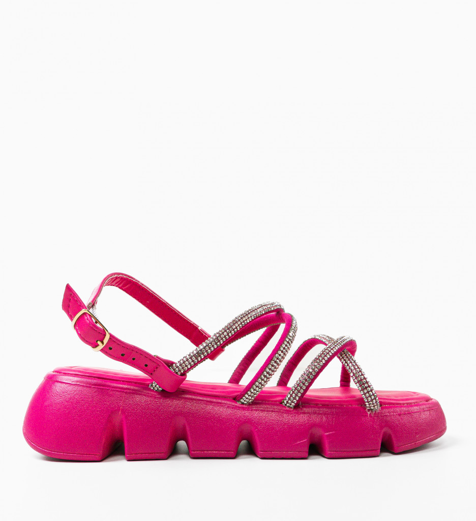Sandale Dama Teysty Fuchsia - Eleganță și Stil - imagine 5