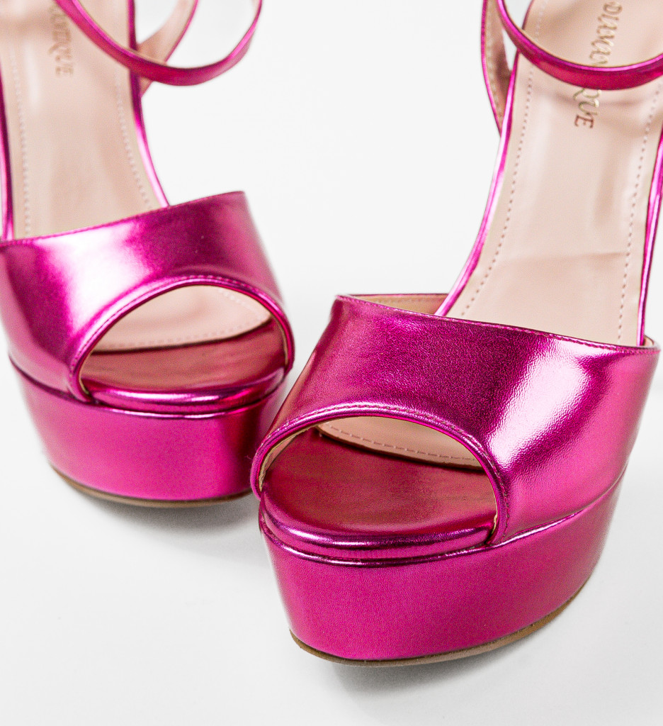 Sandale Thyrza Fuchsia - Eleganță și Stil - imagine 5