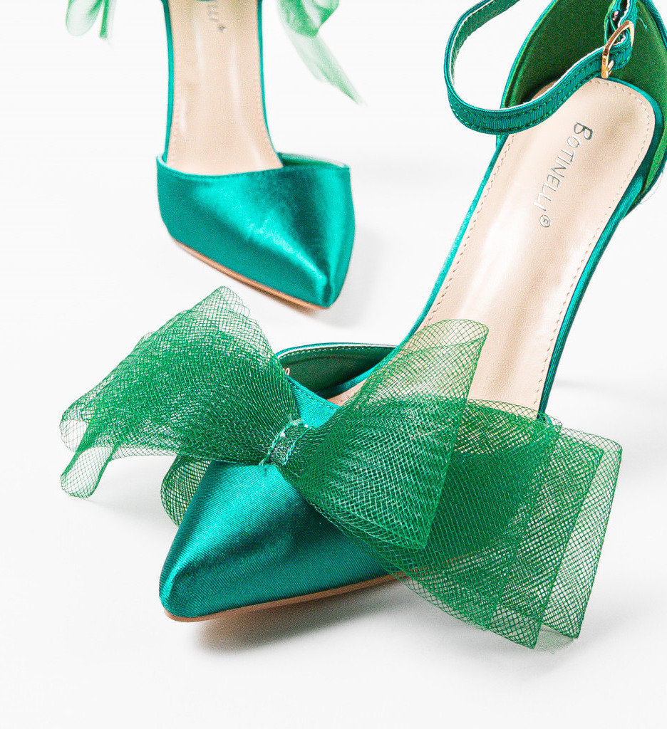 Pantofi Jarh Verzi cu Toc - Eleganță Asigurată - imagine 6