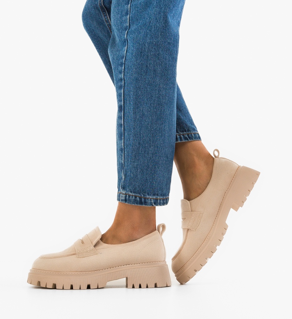 Pantofi Casual Dama Laje Bej - Confort & Stil - imagine 3