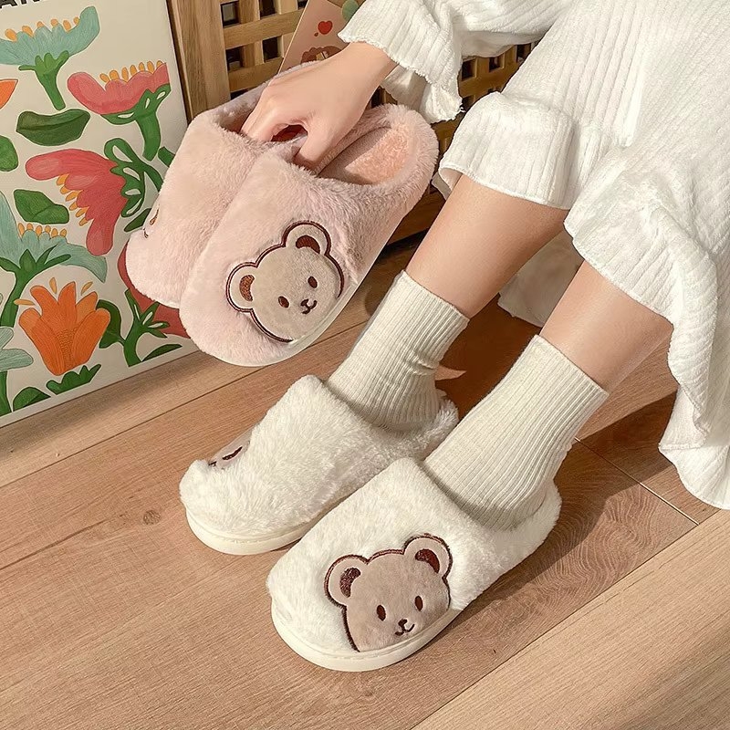 Papuci Fluffy Bears Roz Delis - Confort Maxi - imagine 3
