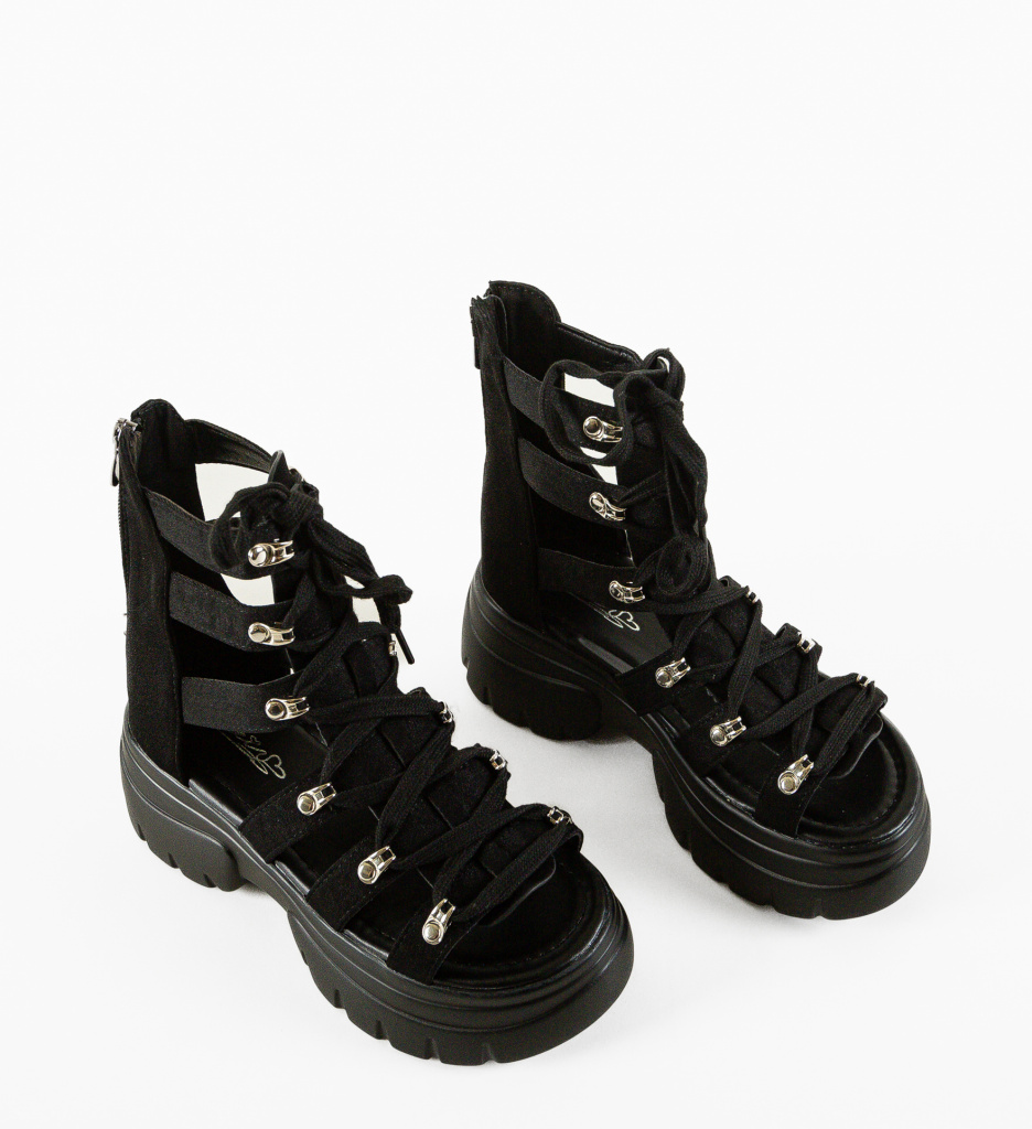 Platforme Dama Golaris Negre | Stil Confort - imagine 6