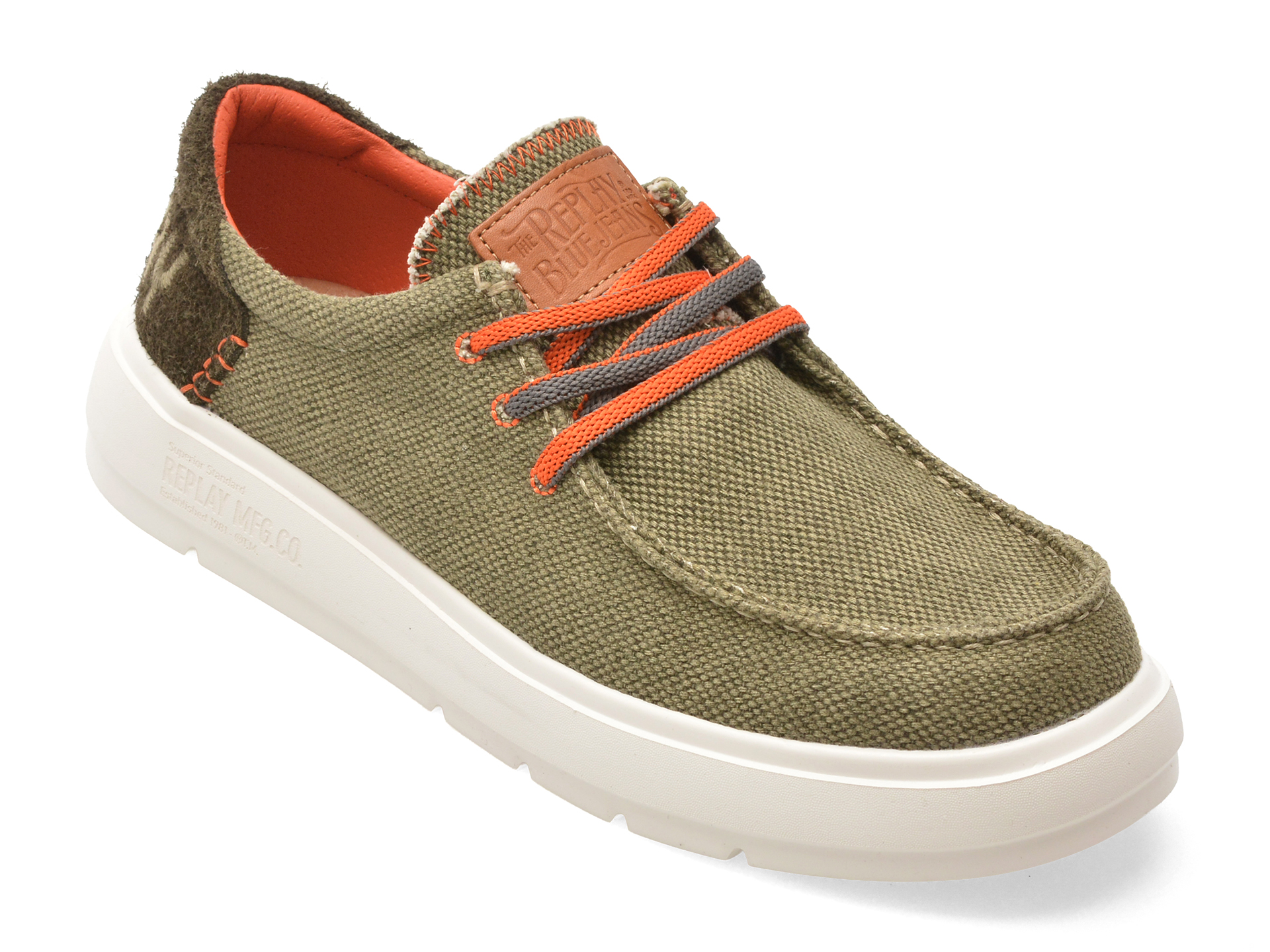 Mocasini Replay Verzi Textil Barbati
