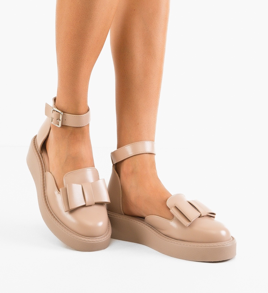 Pantofi Casual Dama Hammbe Bej | Confort