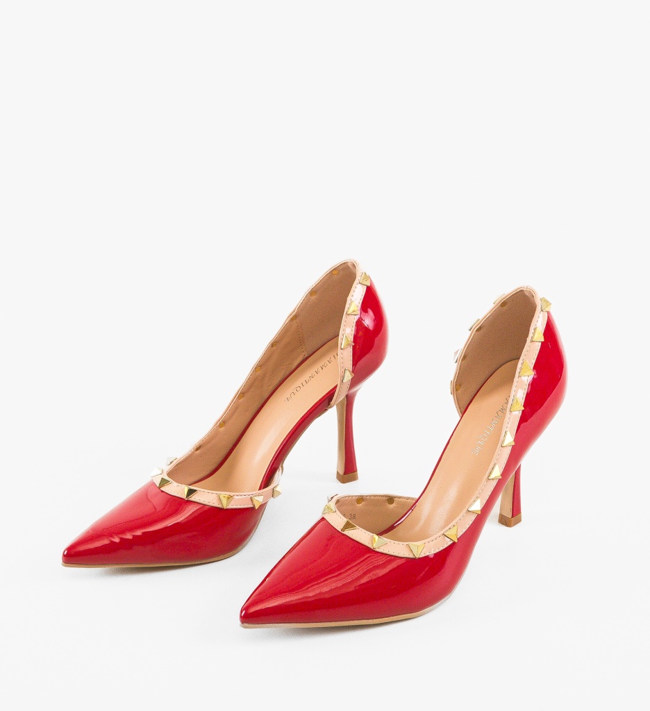 Pantofi Dama Rosii cu Toc - Stil și Eleganță - imagine 3