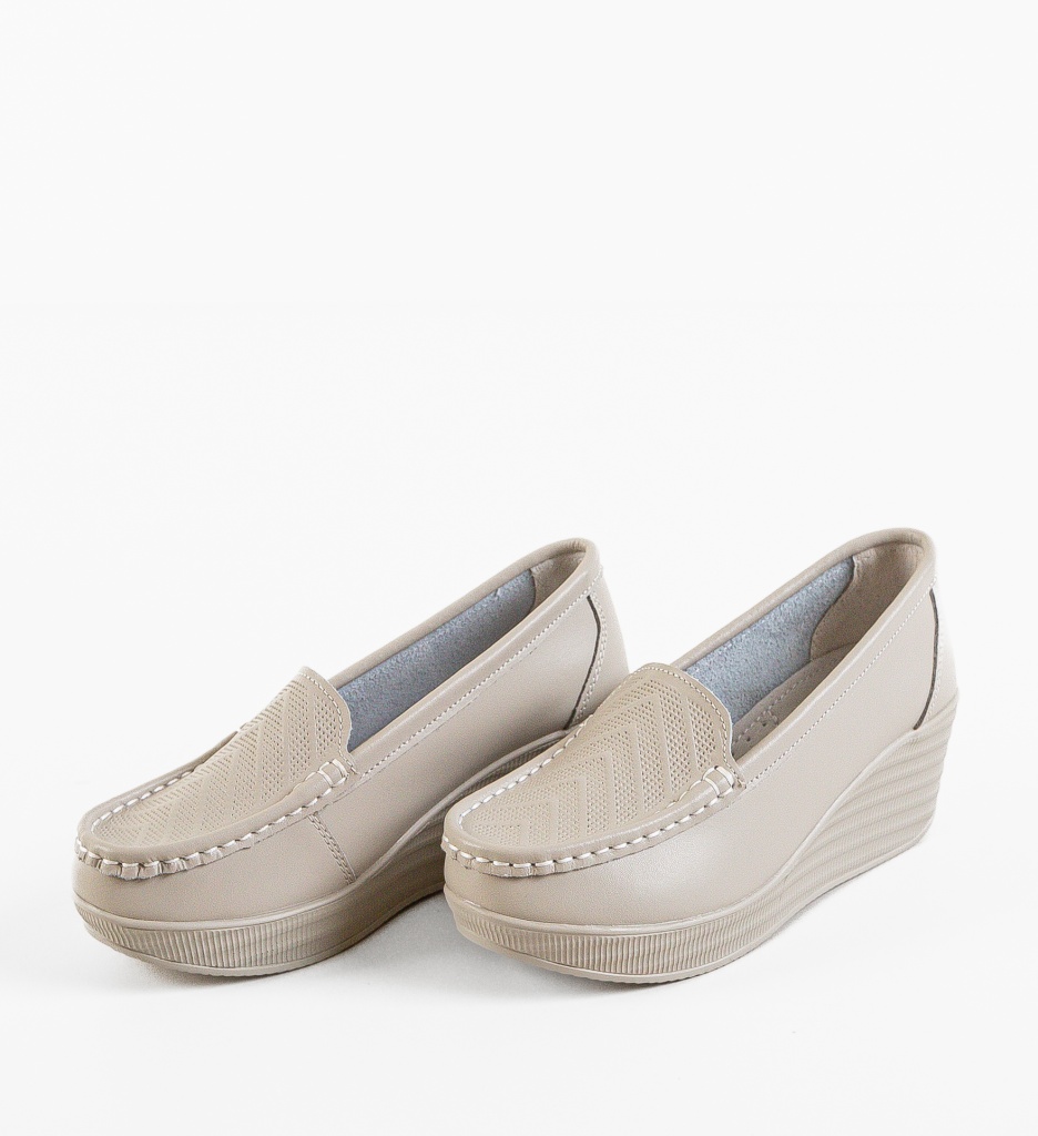 Pantofi Casual Ely Gri - Confort & Stil - imagine 8