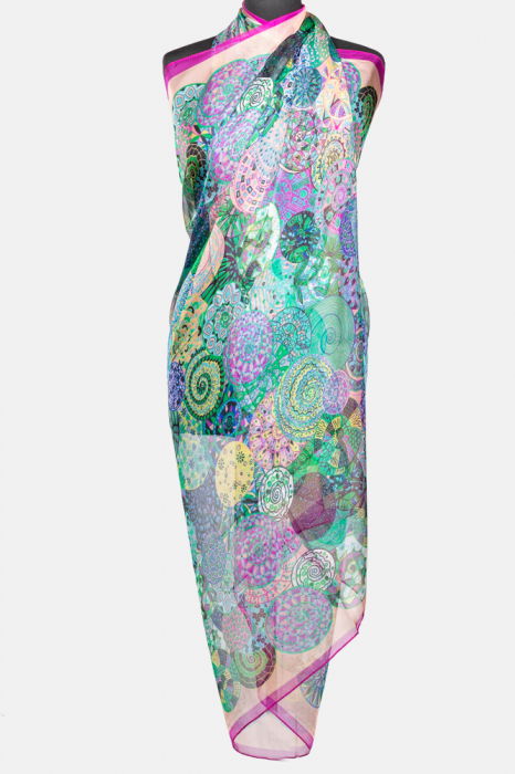 Esarfă Mandale Shopika - Eleganță Multicoloră