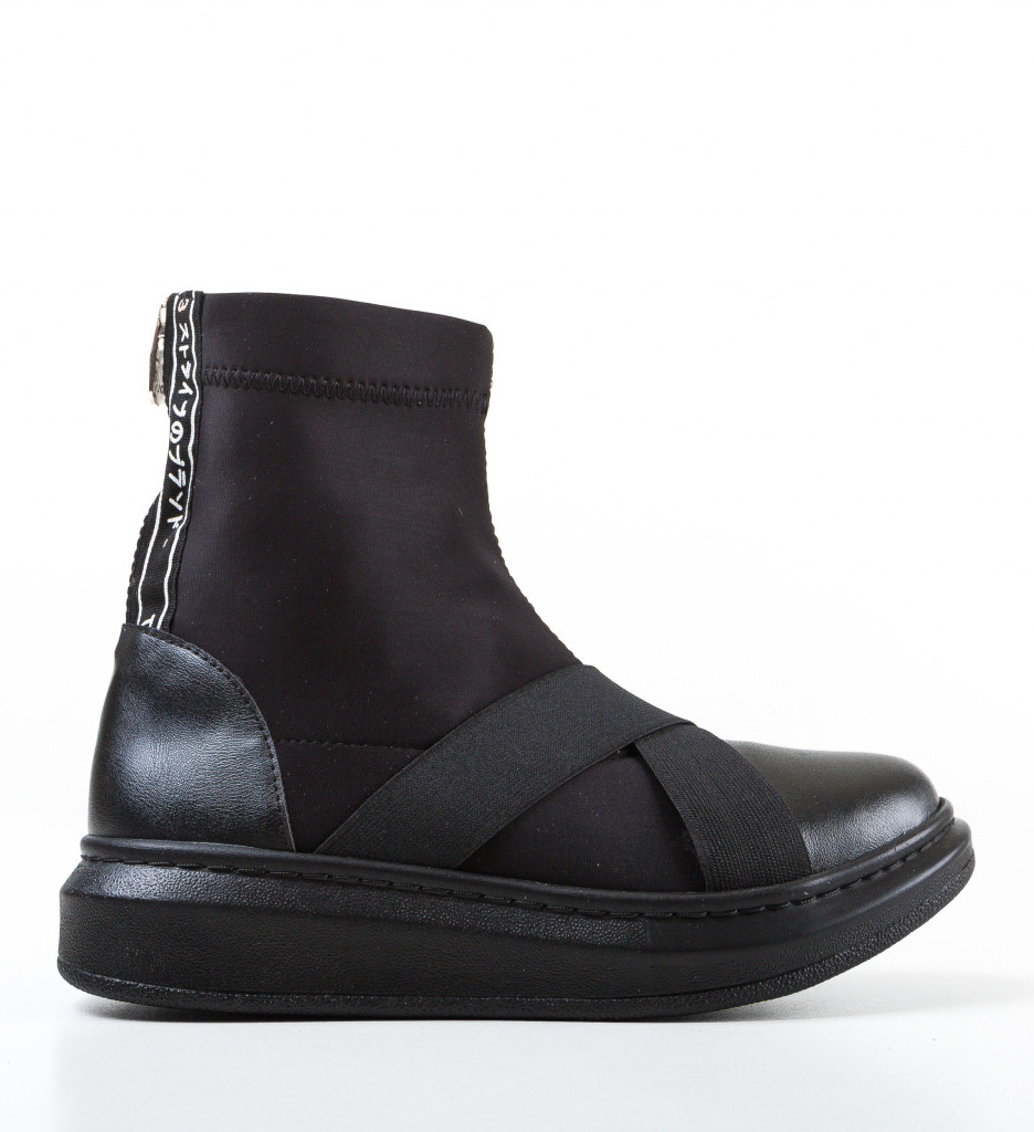 Pantofi Cenice Negri 2 | Confort Sport - imagine 5