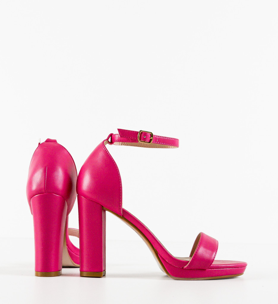 Sandale cu Toc Lashay Fuchsia - Eleganță și Stil - imagine 6
