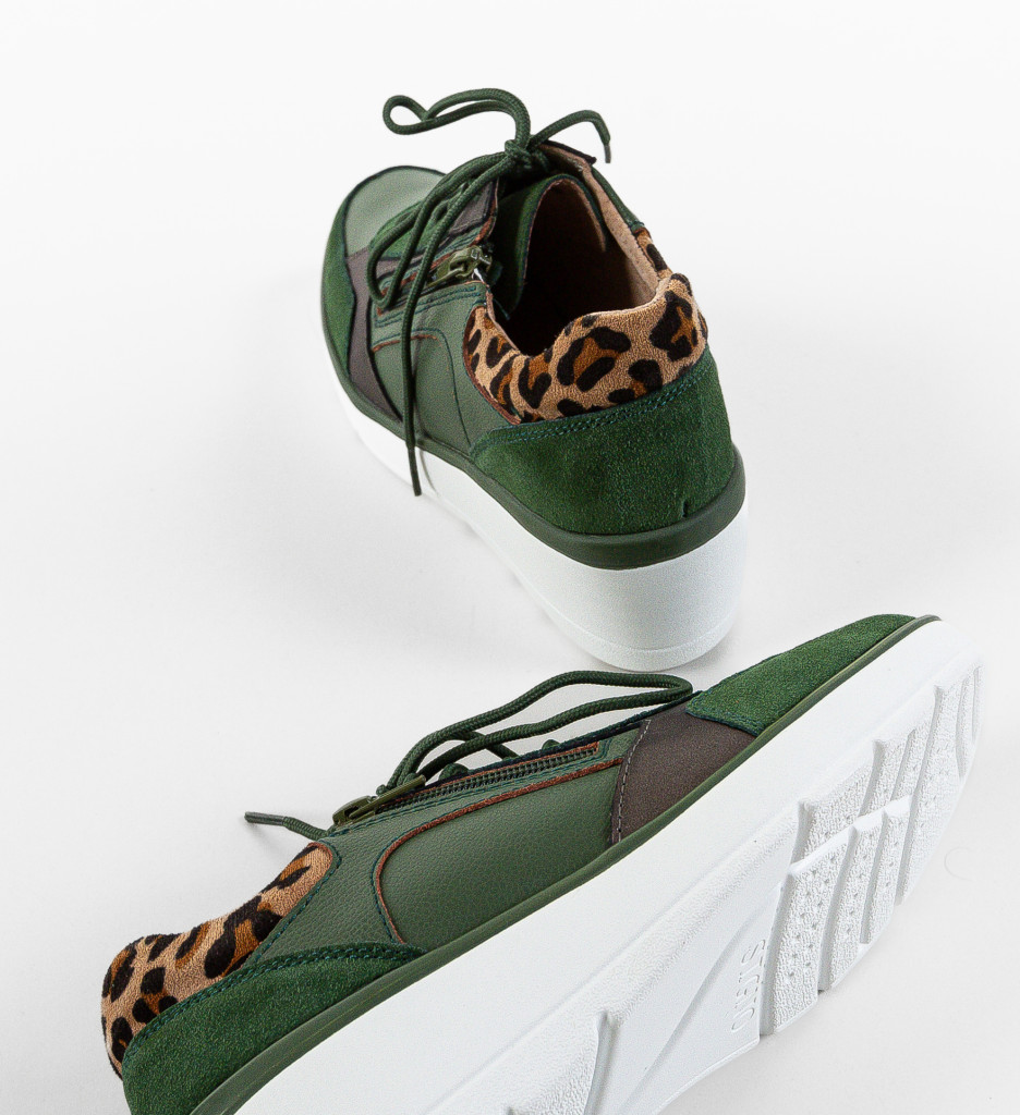 Sneakers Dama Nysa Verzi - Confort și Stil - imagine 7