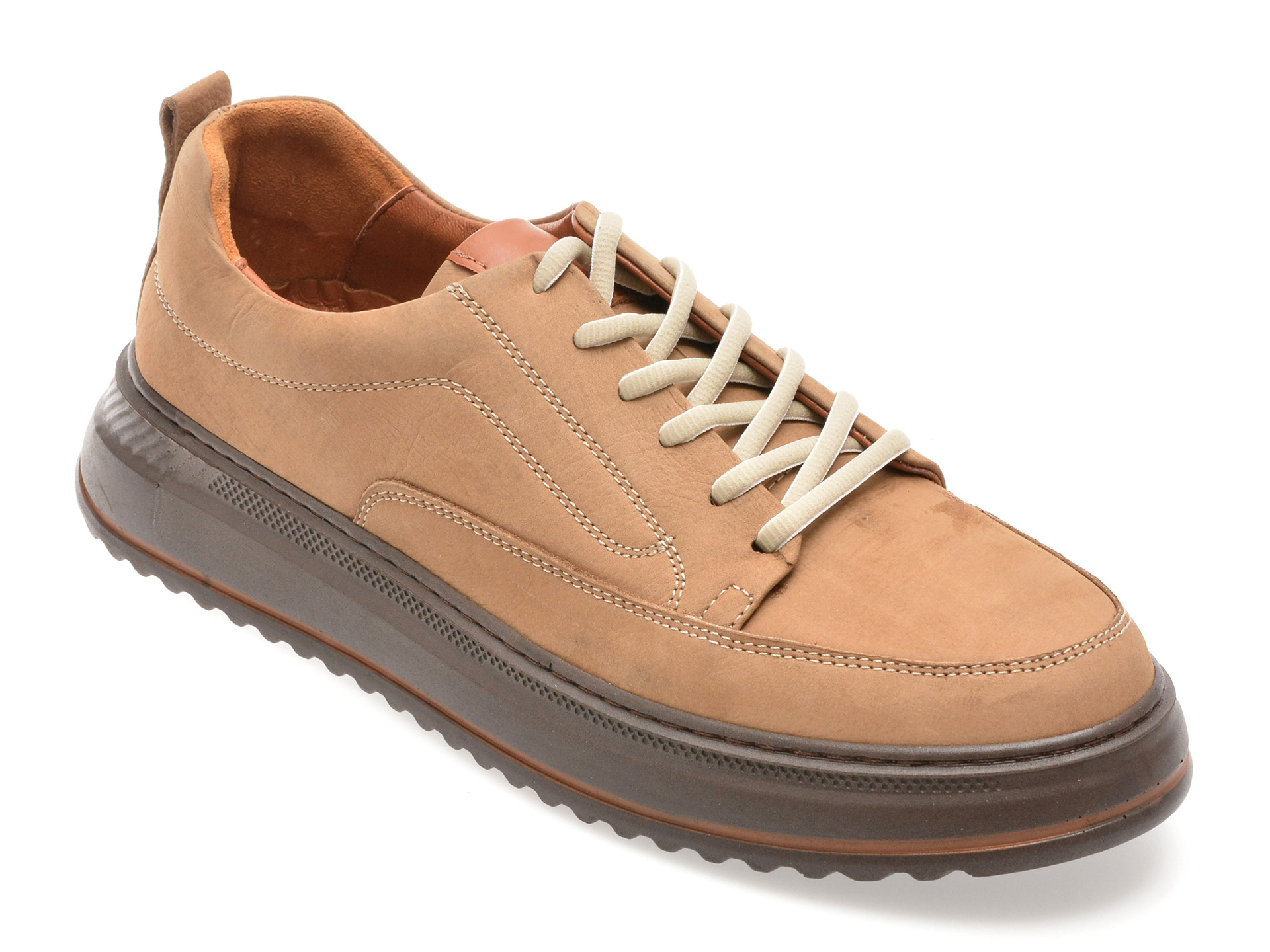 Pantofi GRYXX Barbati, Confort din Nabuc Maro