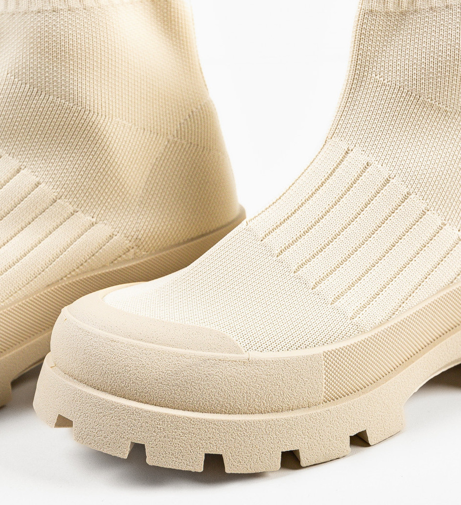 Sneakers Dama Dochi Bej | Confort & Stil Sport - imagine 8