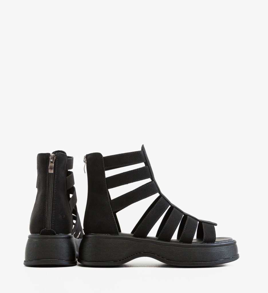 Sandale Dama Budica Negre Elegante - imagine 4