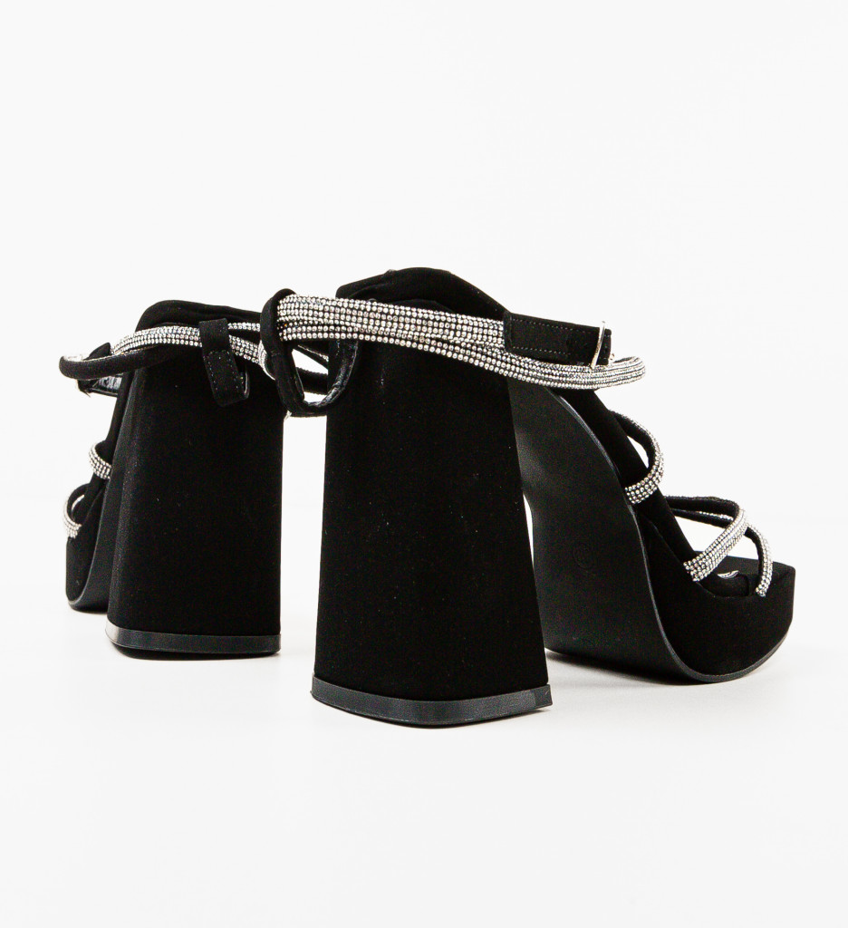 Sandale Mango Negre | Eleganță și Stil - imagine 7