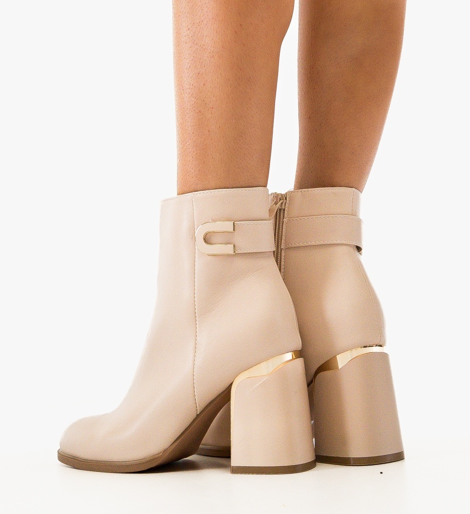 Botine Dama Sammy Bej - Eleganță și Confort - imagine 3