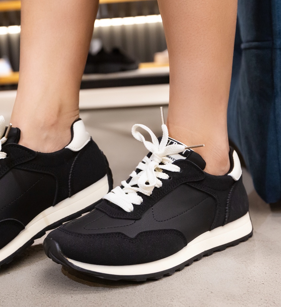 Sneakers Myga Negri | Confort și Stil Urban - imagine 4
