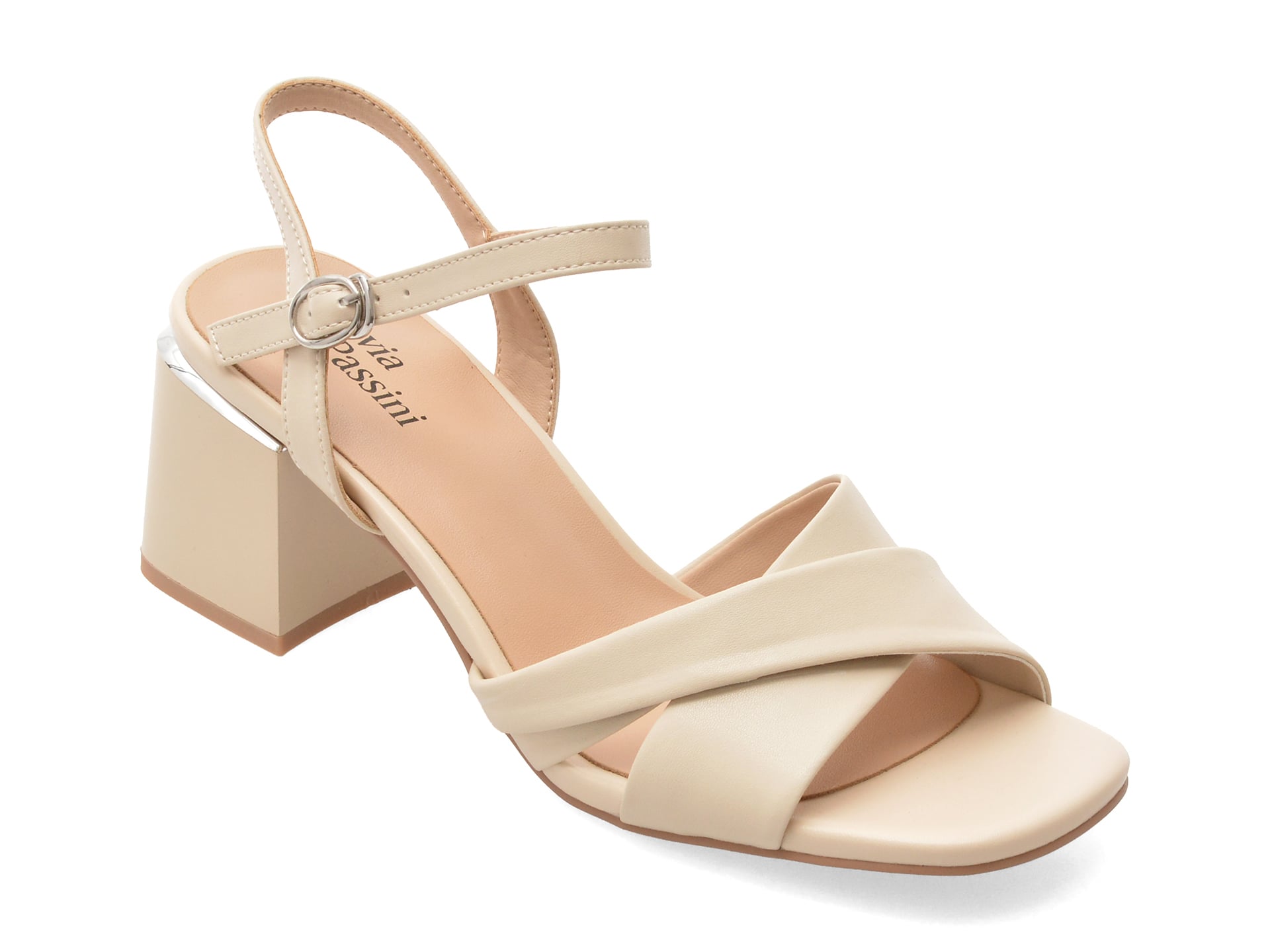 Sandale Flavia Passini Bej | Eleganță Naturală - imagine 2