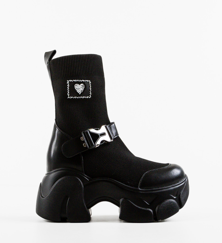Sneakers Dama Tradale Negri | Stil și Confort - imagine 6