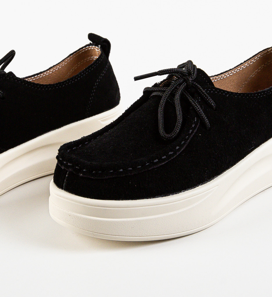 Pantofi Casual Jange Negri | Confort și Stil - imagine 6