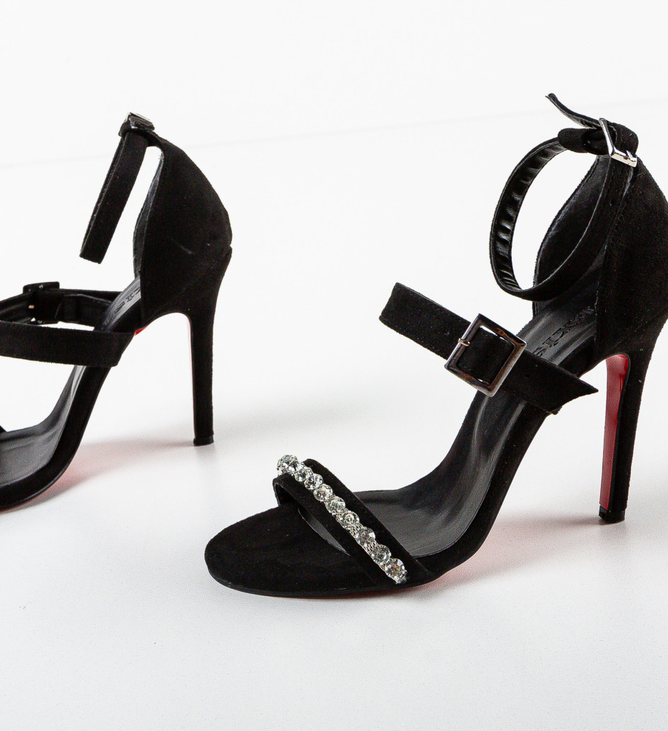 Sandale cu toc Fadana Negri | Eleganță și Confort - imagine 5