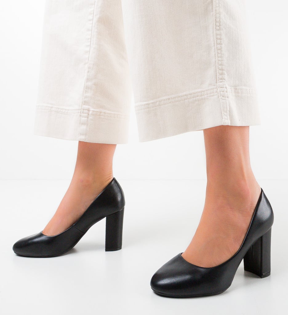 Pantofi Adas Negri cu Toc - Eleganță și Stil - imagine 2