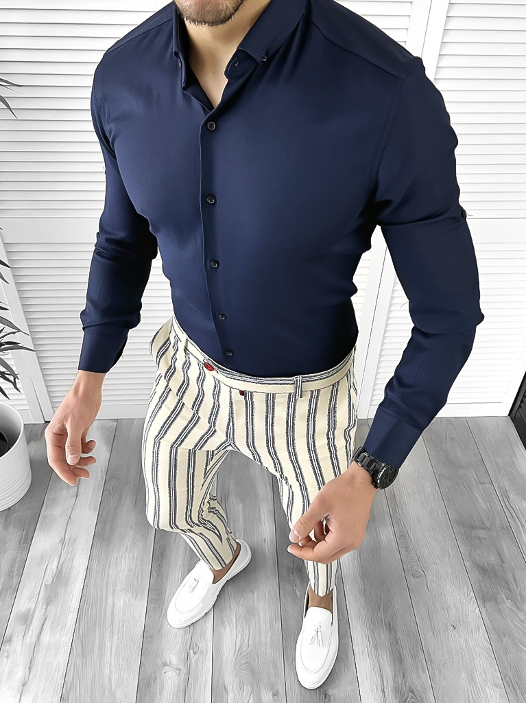 Tinuta 2 Piese Smart Casual Slim Fit Barbati