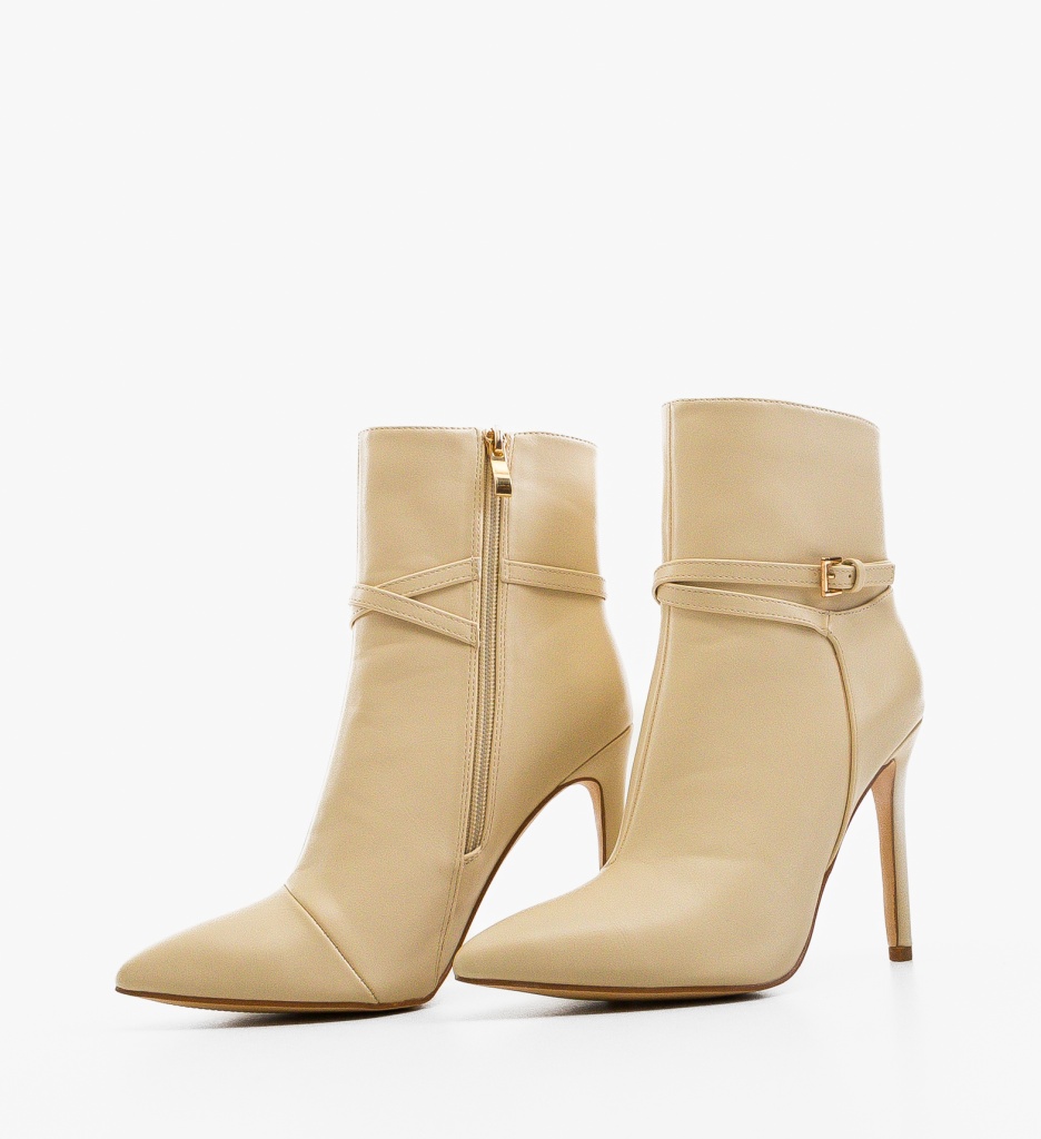 Botine Dama Barbara Bej | Eleganță și Stil - imagine 3