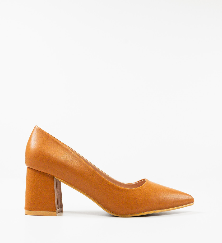 Pantofi cu toc Camel Trev - Eleganță și Stil - imagine 4