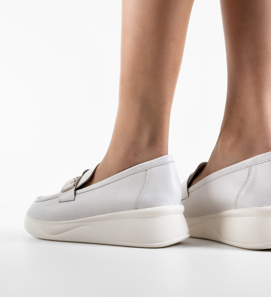 Pantofi Casual Catlyn Albi - Confort și Stil - imagine 2