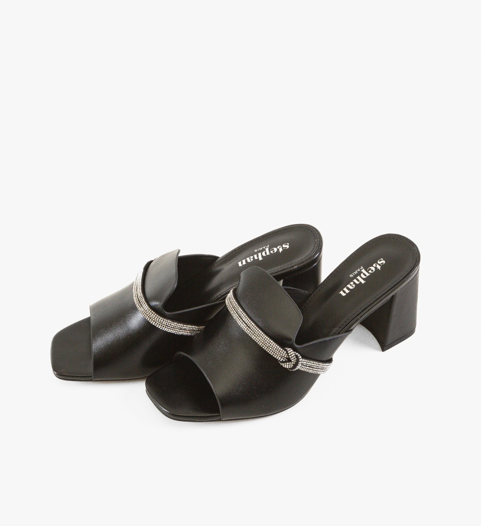 Saboti Dama Potts Negri | Confort si Eleganta - imagine 4