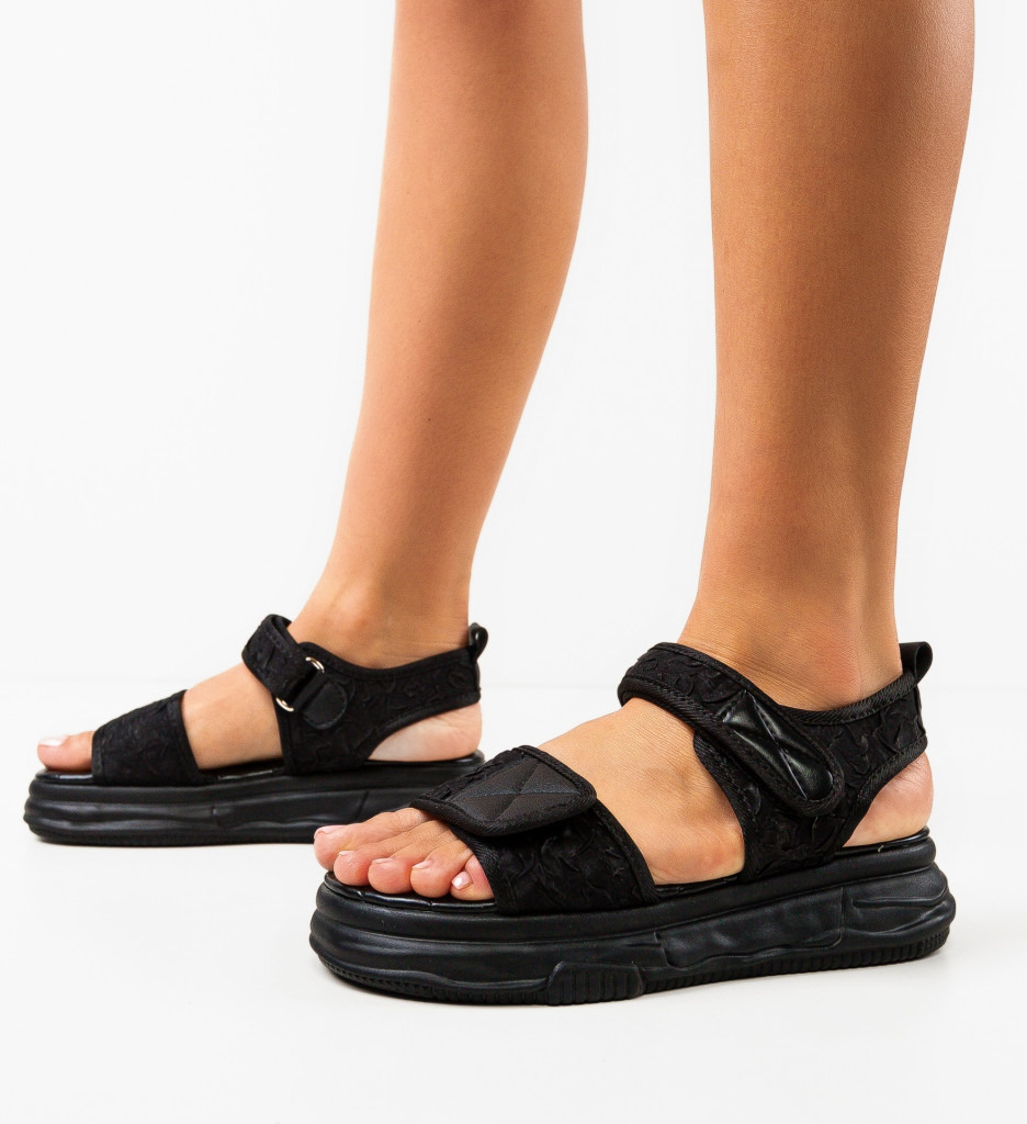 Sandale Dama Andreina Negre - Eleganta si Stil - imagine 5