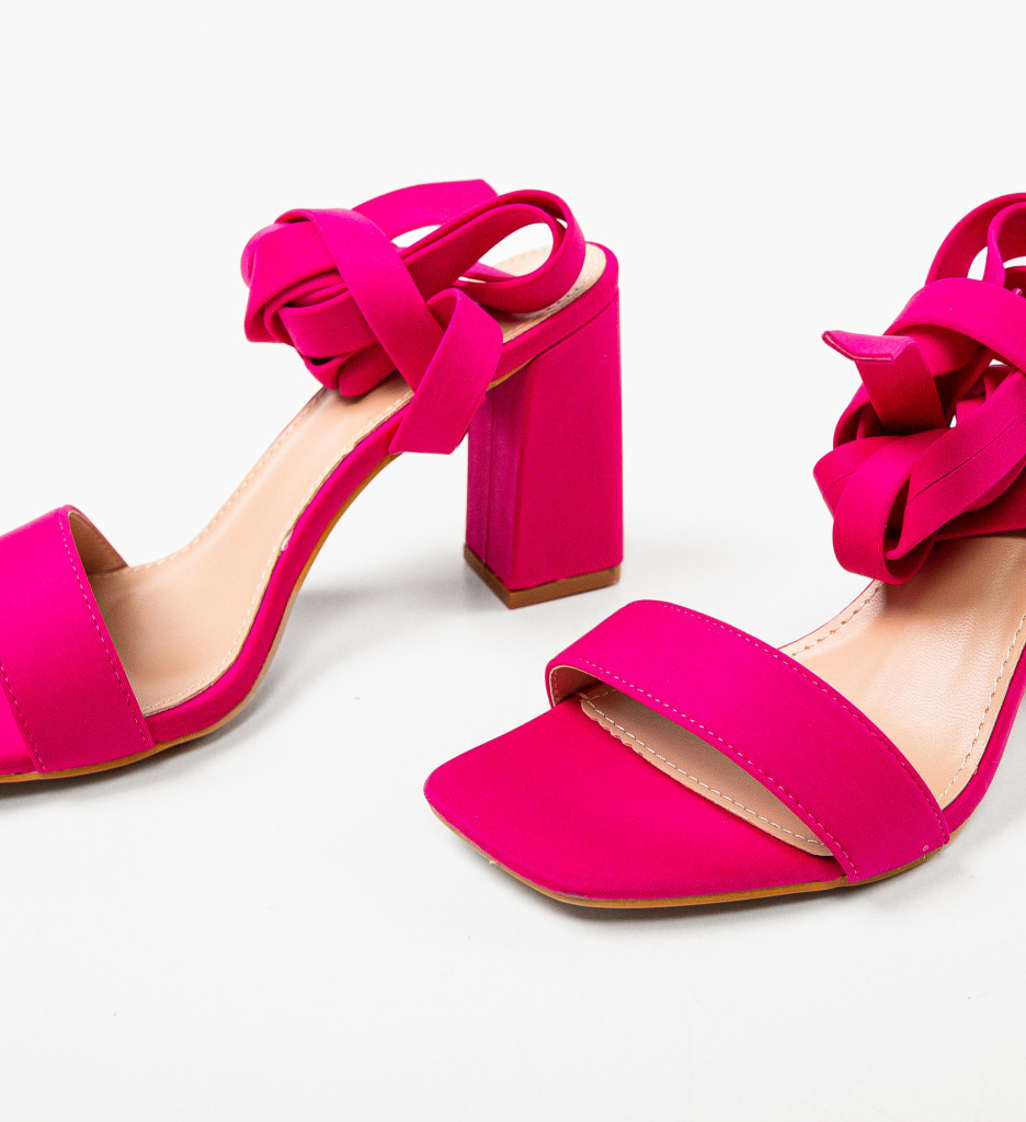 Sandale cu Toc Fuchsia Photine - Stil și Eleganță - imagine 5