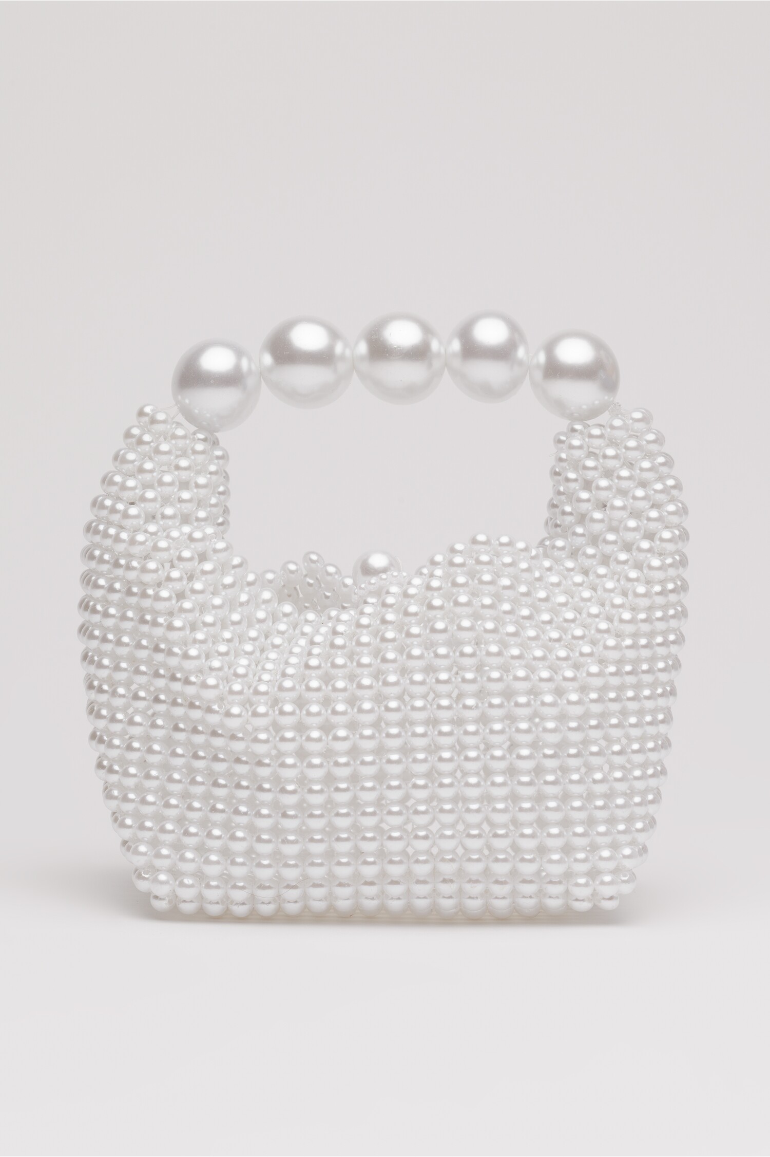 Gentuta Margele Albe Eleganta | Clutch Perlat
