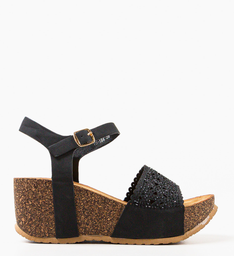 Platforme Dama Tessa Negre - Eleganță și Confort