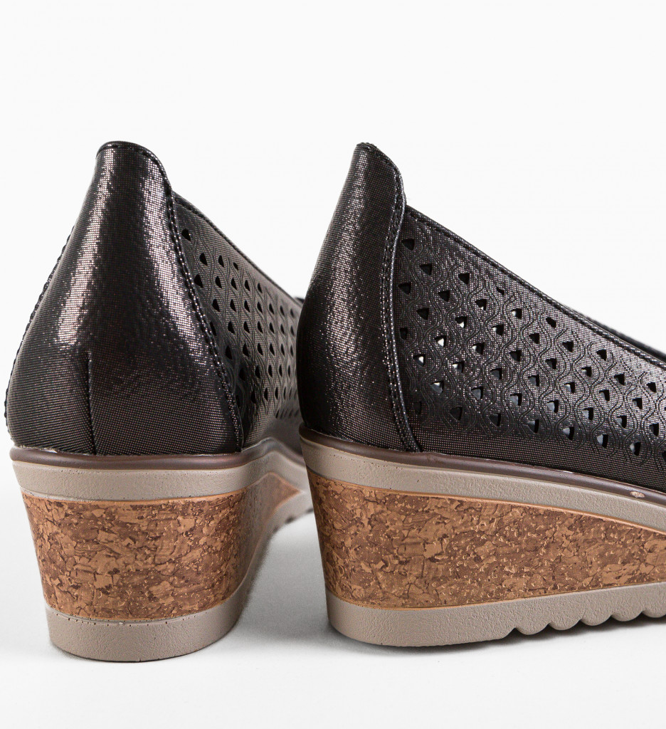 Pantofi Casual Dama Vrezik Negri - Confort & Stil - imagine 9