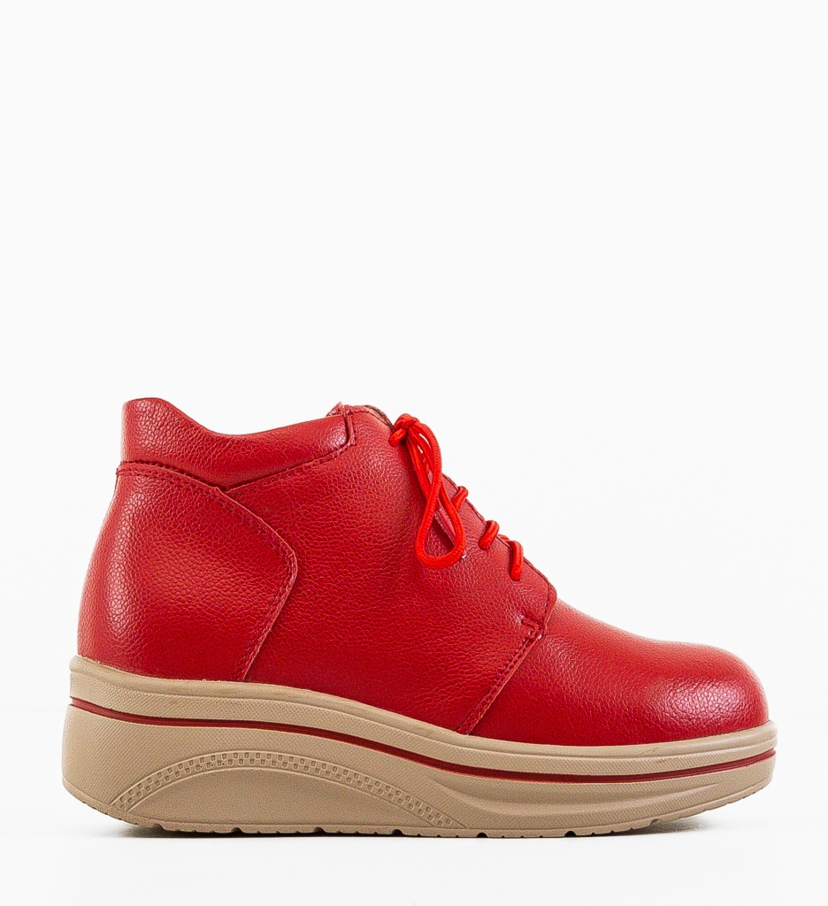 Pantofi Palerma Rosii | Design Casual Elegant - imagine 4