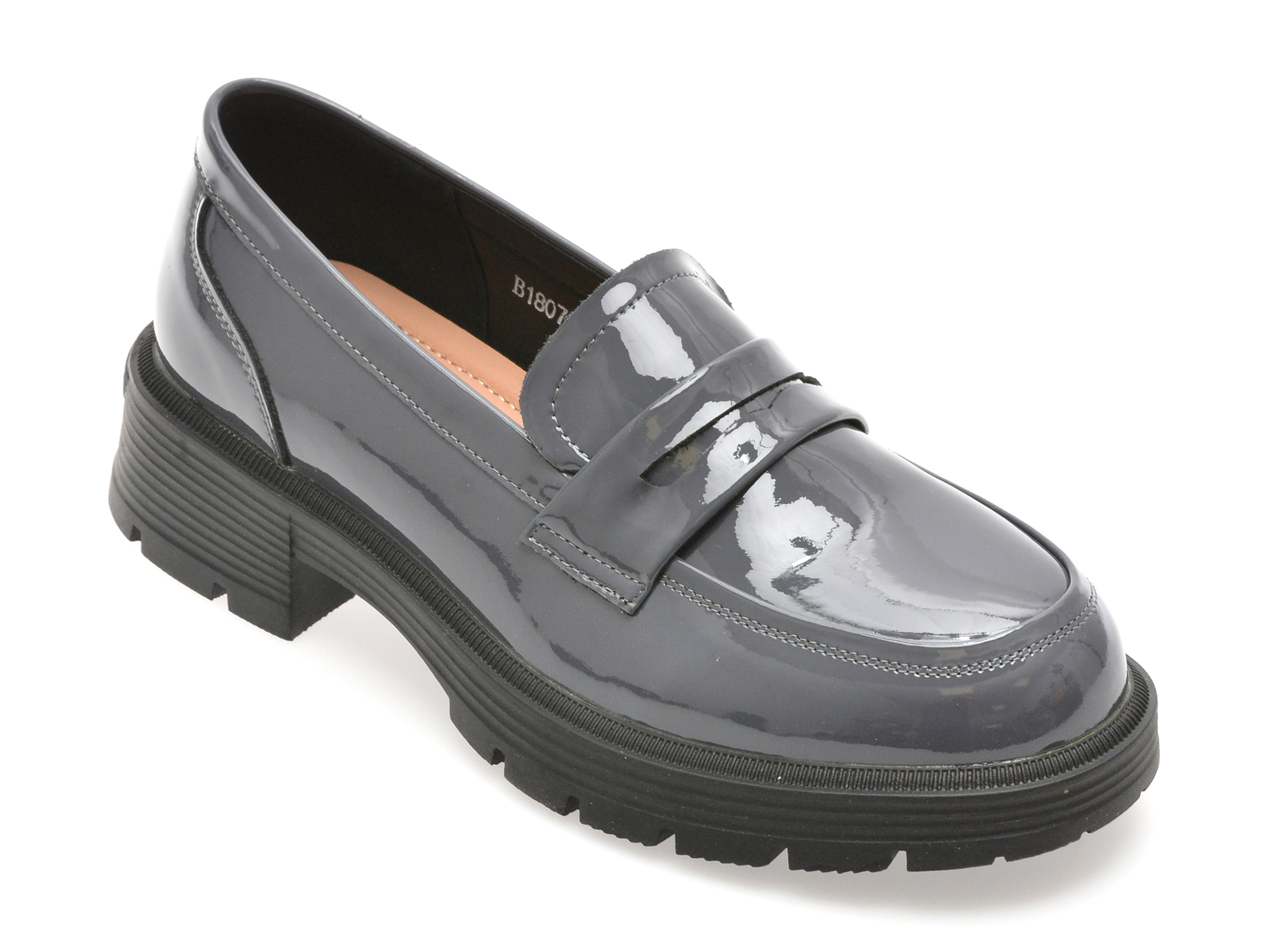 Mocasini Gryxx Bleumarin Piele Lacuită