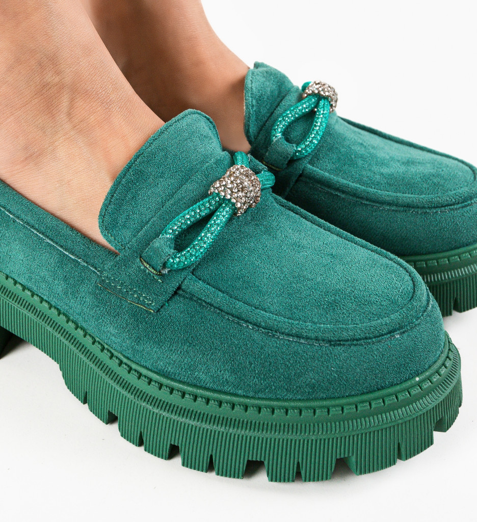Pantofi Casual Dama Bovra Verzi - Confort și Stil - imagine 6