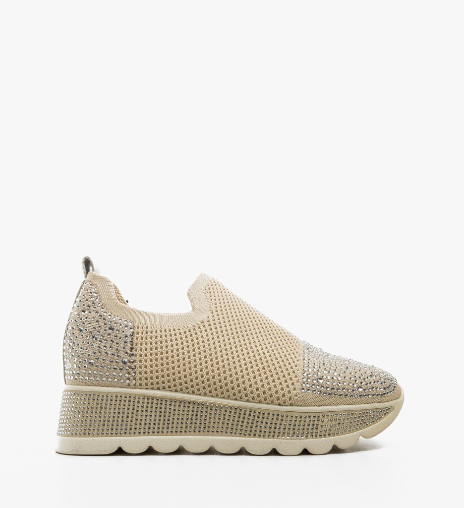 Pantofi Casual Sportif Bej - Confort Stilat - imagine 6