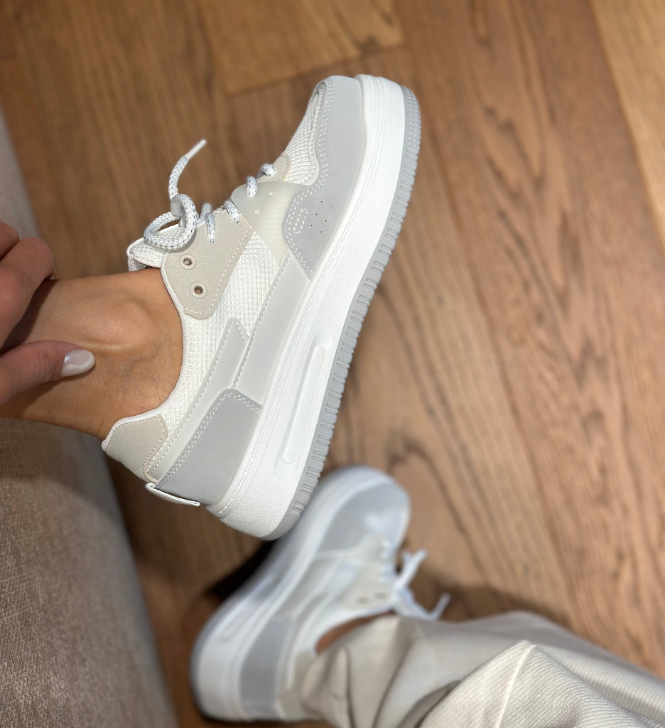 Sneakers Dama Yijun Gri - Confort și Stil Urban - imagine 4