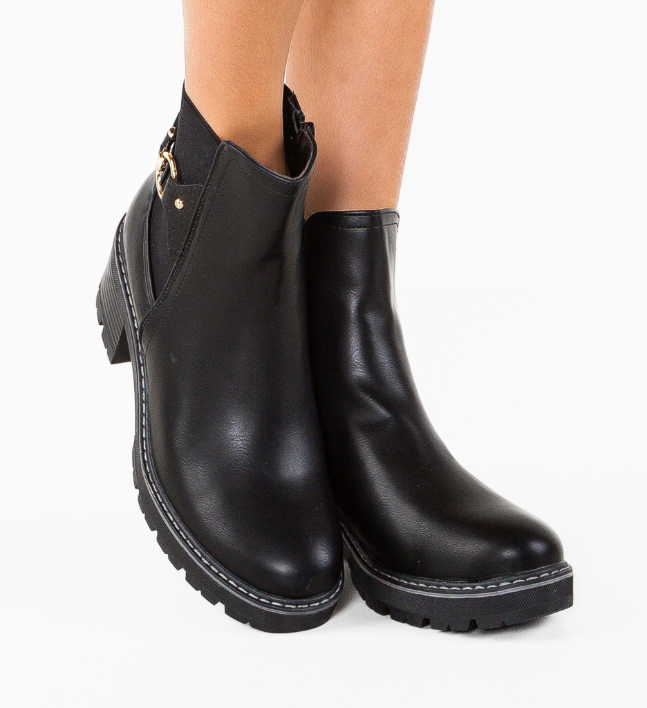 Botine Ross Dama Negre - Eleganță și Confort