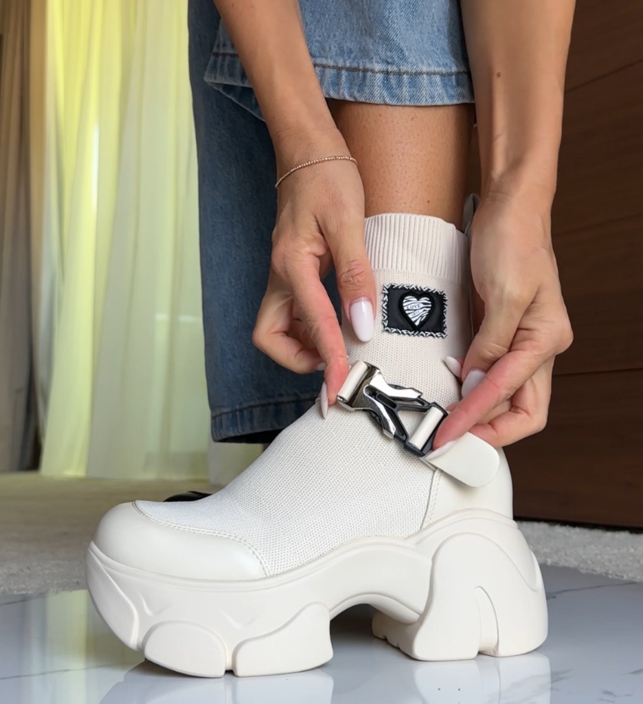 Sneakers Tradale Bej - Confort și Stil Urban