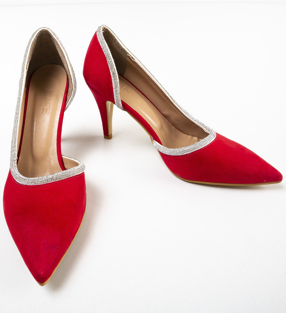 Pantofi Wiham Rosii cu Toc - Eleganță și Stil - imagine 5