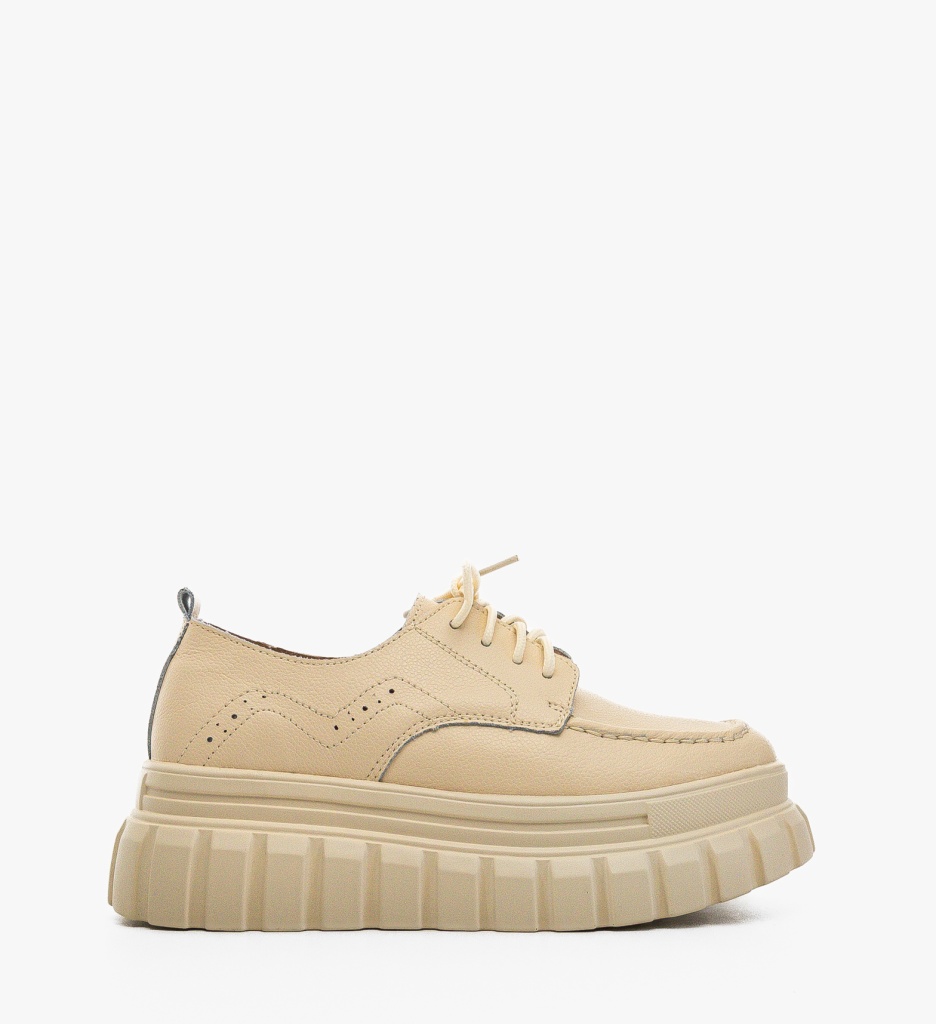 Pantofi Casual Loprem Bej - Confort și Stil - imagine 6