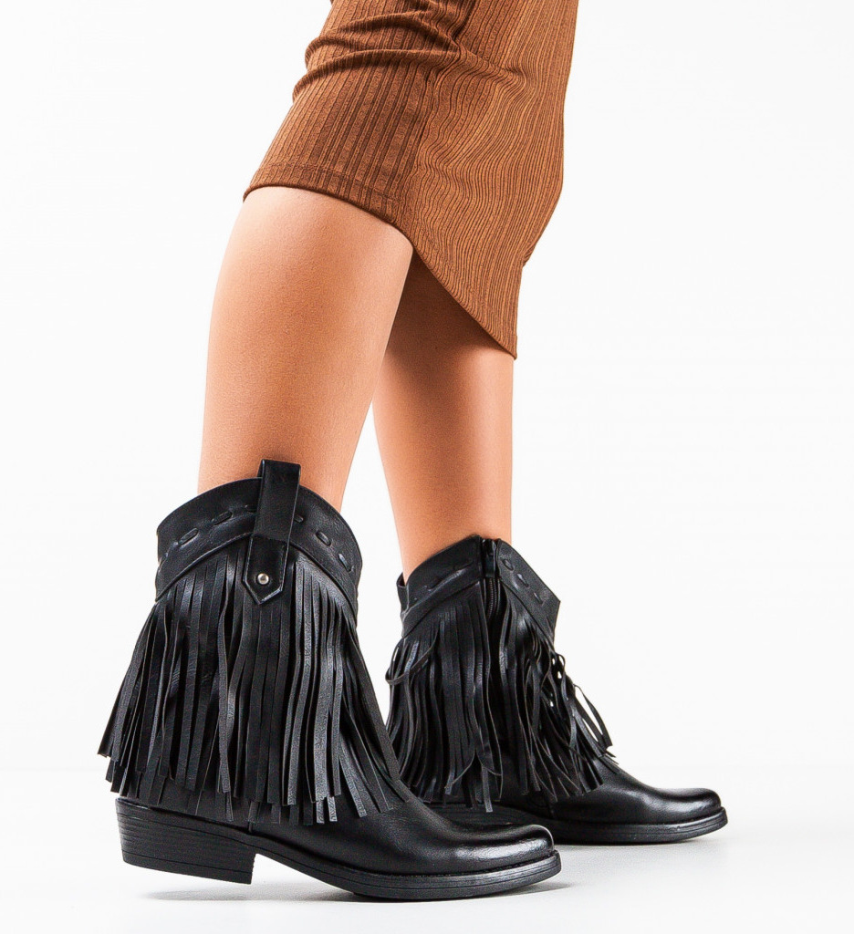 Botine Dama Negre Elegante Valentine