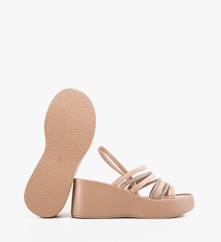 Platforme Dama Popry Bej | Confort și Eleganță - imagine 4
