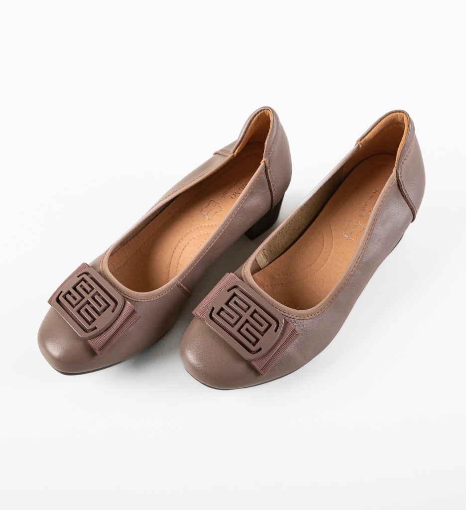 Pantofi Bobbi Mov Eleganți cu Toc - imagine 7