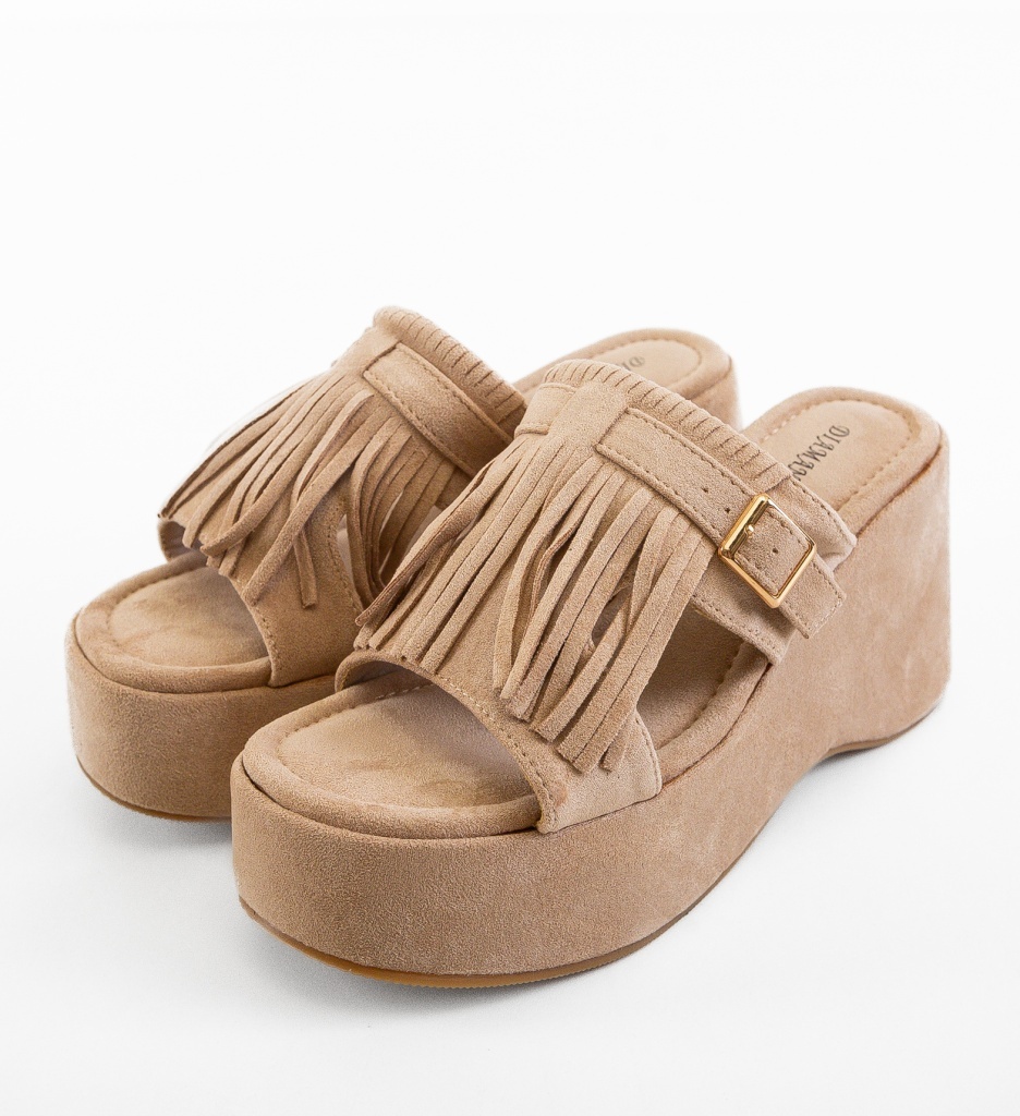 Platforme Dama Korani Bej | Eleganta si Confort - imagine 3