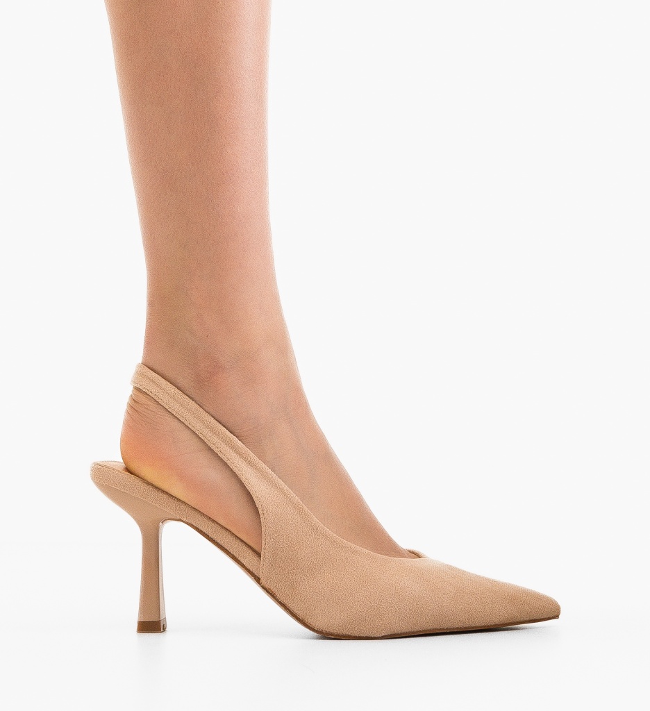 Pantofi Dama Bycin Bej - Toc Elegant și Confort - imagine 6