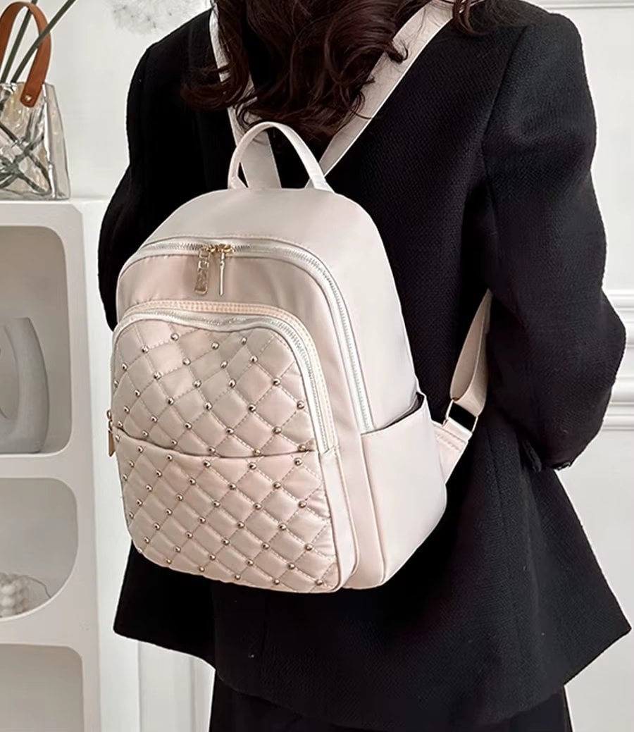 Rucsac Dama Delis Sidonia Crem, Practic - imagine 5